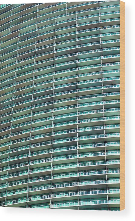 Apartment Wood Print featuring the photograph Apartment Building Detail by Traveler1116