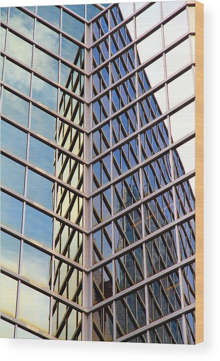 Architectural Wood Print featuring the photograph Architectural Details by Valentino Visentini