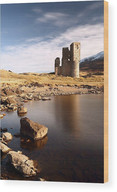  Architecture Wood Print featuring the photograph Ardvreck Castle by Grant Glendinning