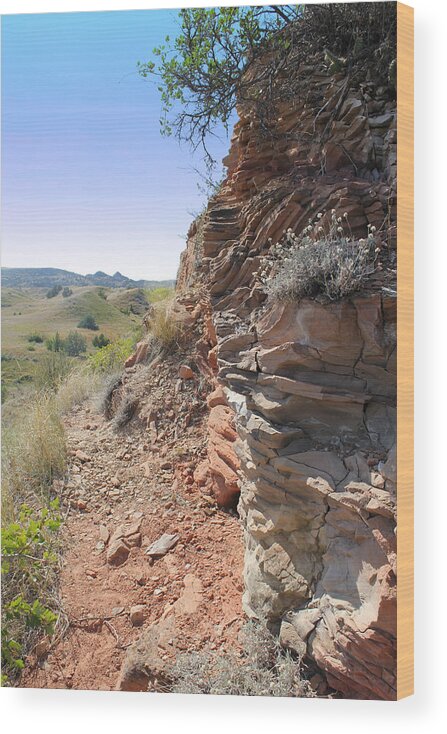 Theodore Roosevelt National Park Wood Print featuring the photograph Around the Corner by Kathleen Scanlan