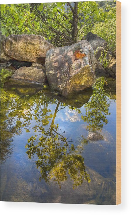 Appalachia Wood Print featuring the photograph At the River by Debra and Dave Vanderlaan