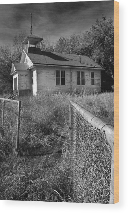 Old School House Wood Print featuring the photograph Back to School by Brian Duram
