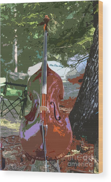 Upright Wood Print featuring the photograph Bluegrass Upright by Andre Turner