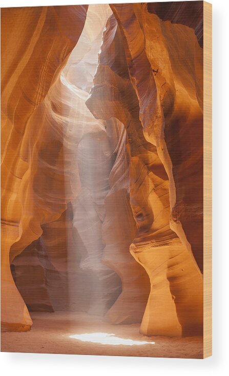Antelope Canyon Wood Print featuring the photograph Beautiful Antelope Canyon by Melanie Viola