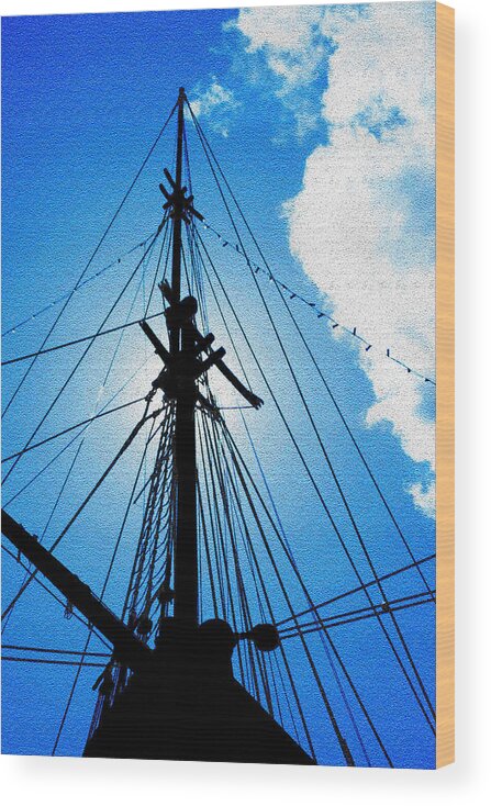 Uss Constellation Wood Print featuring the photograph Before the Mast by Mike Flynn