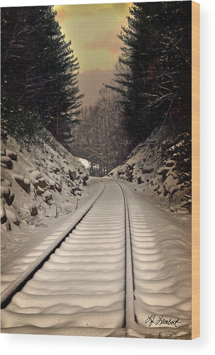 Lisa Lambert Wood Print featuring the photograph Before the Train by Lisa Lambert-Shank