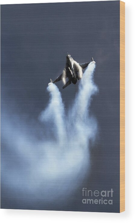 Belgian Wood Print featuring the photograph Belgian F16 by Airpower Art