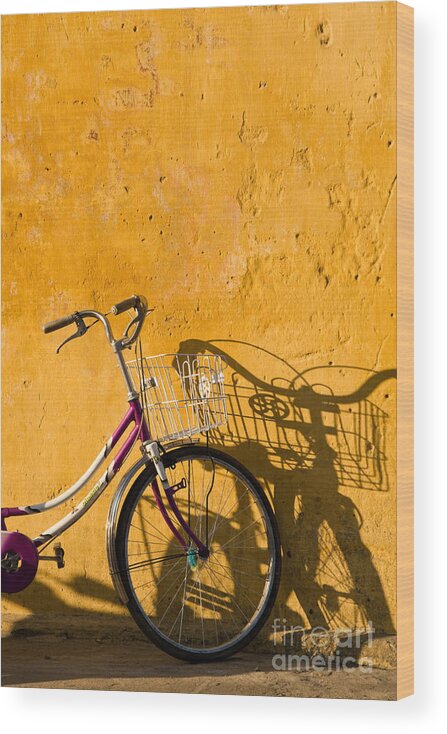 Vietnam Wood Print featuring the photograph Bicycle 07 by Rick Piper Photography