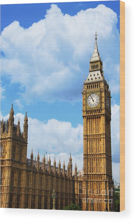 Big Ben Wood Print featuring the photograph Big Ben by Mariola Bitner