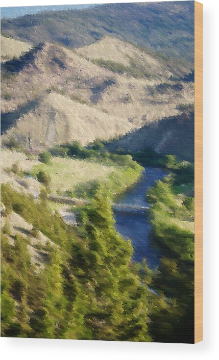 Landscape Wood Print featuring the photograph Big Hole River Divide Mt by Kevin Bone