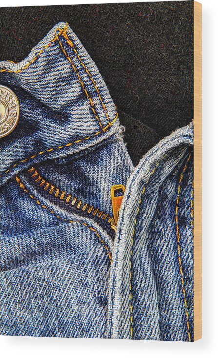 Blue Jeans Wood Print featuring the photograph Blue Jeans by Wade Brooks