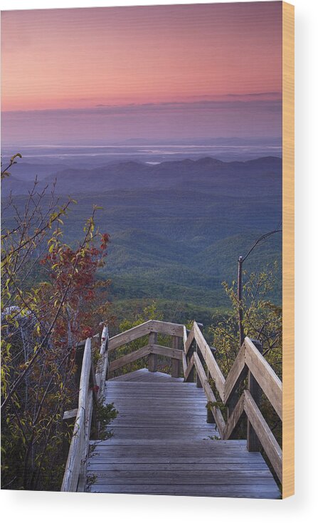 Blue Ridge Parkway Wood Print featuring the photograph Blue Ridge Morning by Andrew Soundarajan