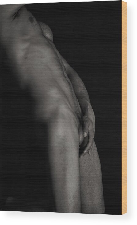 Nude Wood Print featuring the photograph BodyScape 13 by Rick Saint
