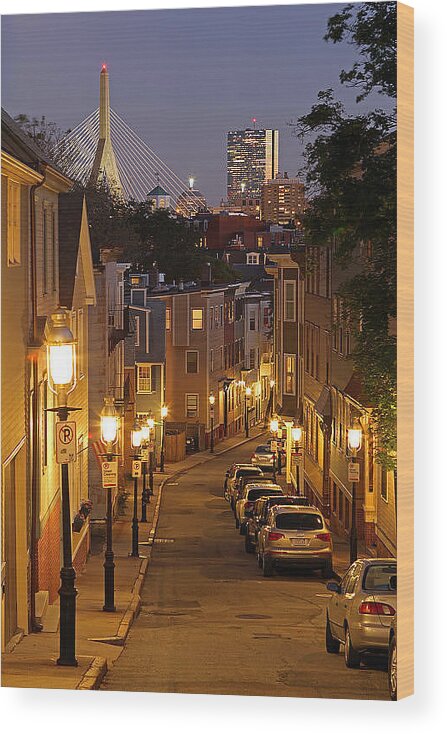 Charlestown Wood Print featuring the photograph Boston View from Charlestown by Juergen Roth