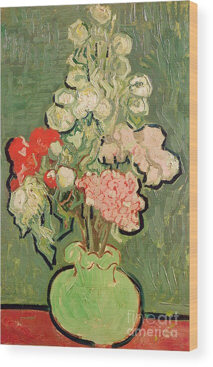 1890 Wood Print featuring the painting Bouquet of Flowers by Vincent van Gogh