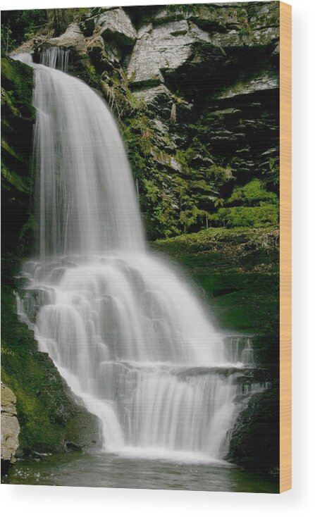 Landscape Wood Print featuring the photograph Bridal Veil Falls by Scott Cunningham