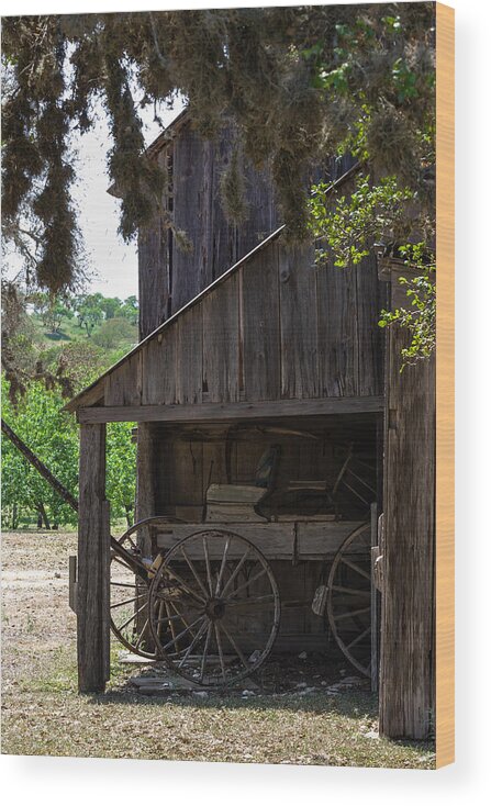 Barn Wood Print featuring the photograph Buggy in the Barn by Ed Gleichman