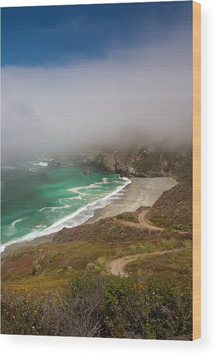 Monterey Wood Print featuring the photograph Cabrillo Sea Fog by David Beebe