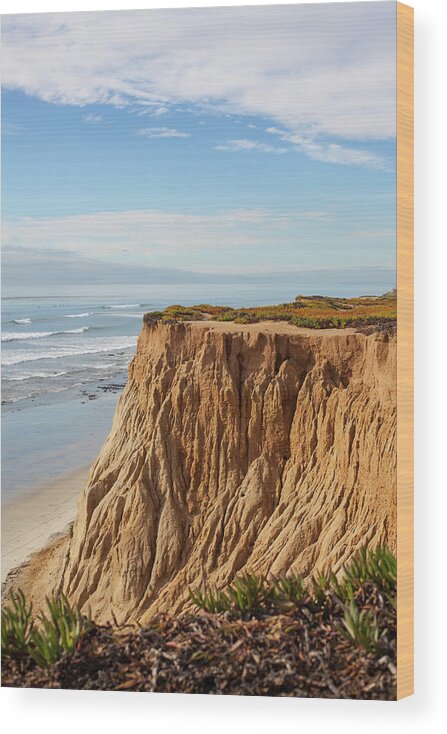 Water's Edge Wood Print featuring the photograph California Coast by Bill Oxford