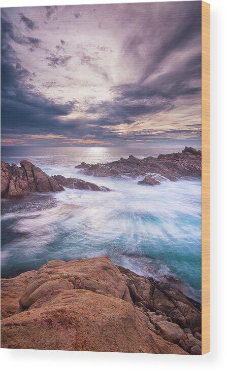 Outdoors Wood Print featuring the photograph Canal Rocks by Neal Pritchard Photography