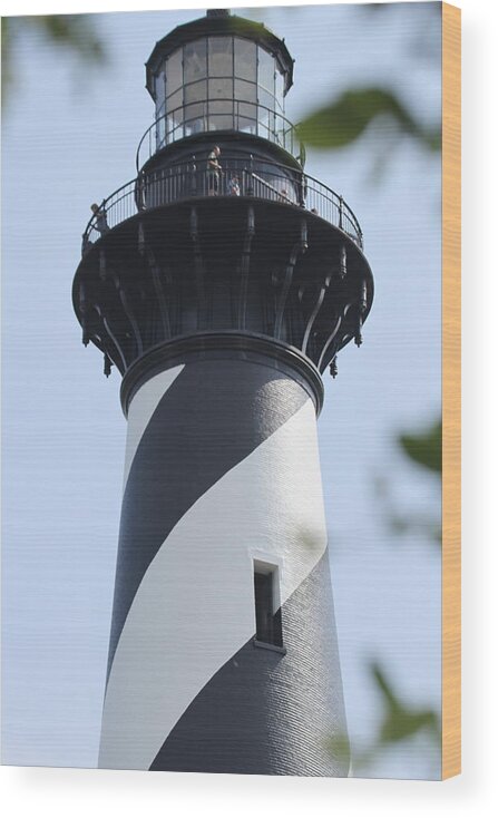 Lighthouse Wood Print featuring the photograph Cape Hatteras Lighthouse 2014 3 by Cathy Lindsey