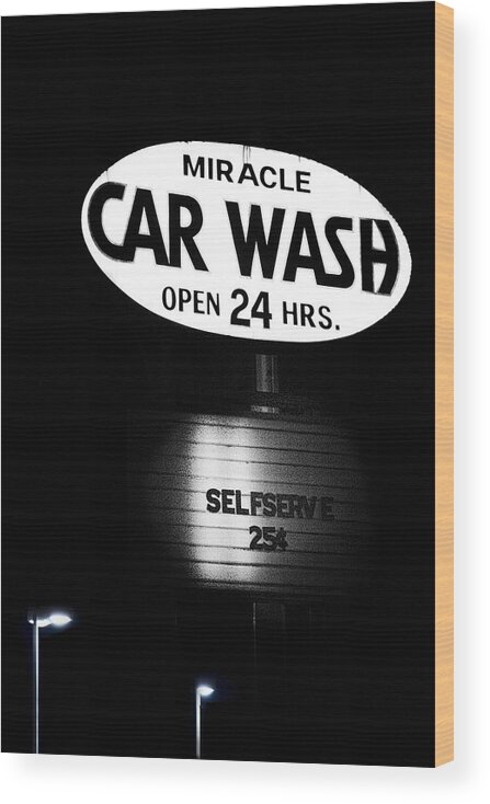 Art Wood Print featuring the photograph Car Wash by Tom Mc Nemar