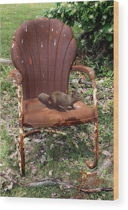 Careful Where You Sit! Wood Print featuring the photograph Careful Where You Sit by Doug Kreuger