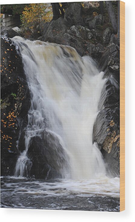 Photo Wood Print featuring the photograph Carmel Waterfall by Richard Gehlbach