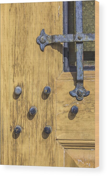 Castle Door Wood Print featuring the photograph Castle Door by David Letts
