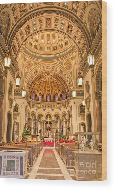 Cathedral Of The Sacred Heart Wood Print featuring the photograph Cathedral of the Sacred Heart 2 by Jemmy Archer
