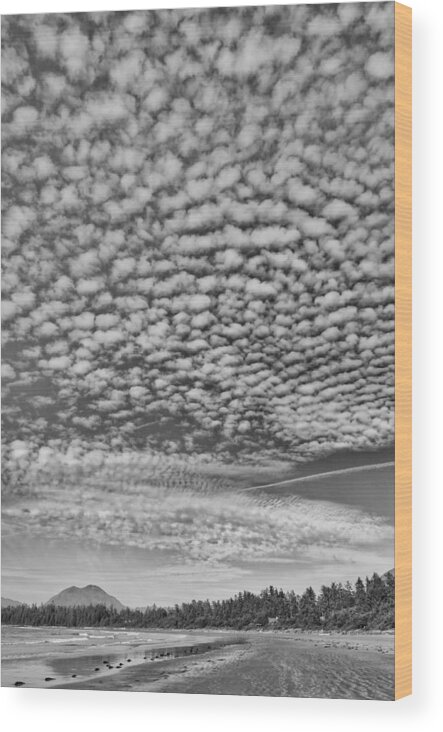 Tofino Wood Print featuring the photograph Chesterman Beach Skyscape by Allan Van Gasbeck