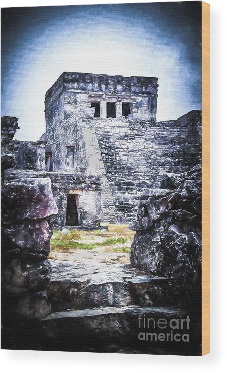 Tulum Wood Print featuring the photograph City of Dawn by Perry Webster