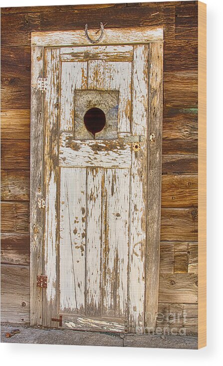 Doors Wood Print featuring the photograph Classic Rustic Rural Worn Old Barn Door by James BO Insogna