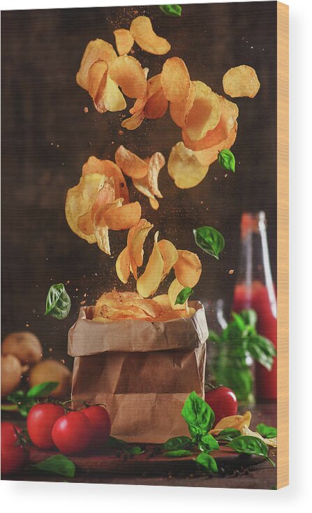 Chips Wood Print featuring the photograph Comfort Food For Stormy Weather by Dina Belenko