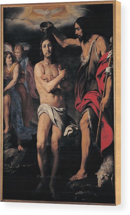 17th Century Wood Print featuring the photograph Crespi Daniele, The Baptism Of Christ by Everett