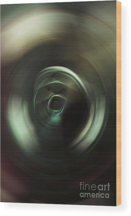 Abstract Wood Print featuring the photograph Darkness and Light by Kate Purdy