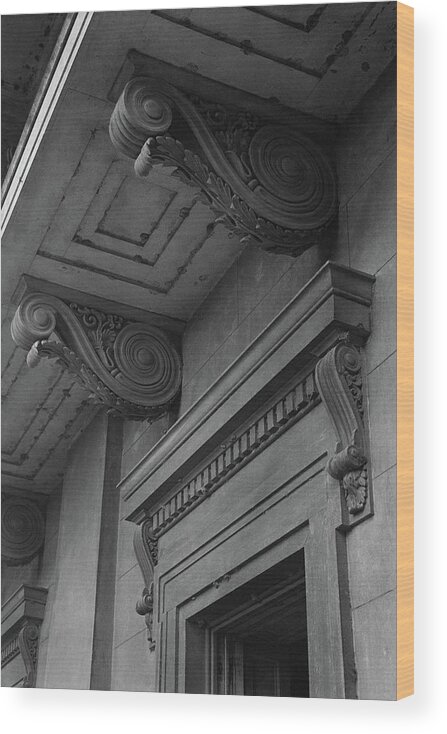 Architecture Wood Print featuring the photograph Detail Of Exterior Molding At A Plantation Home by F.S. Lincoln