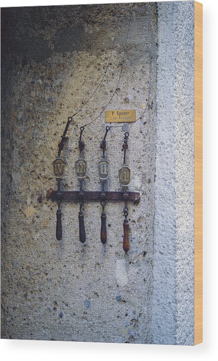 Europe Wood Print featuring the photograph Door Bells by Matt Swinden