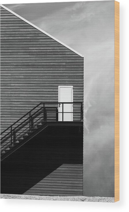 Architecture Wood Print featuring the photograph Door To Nowhere by Jo?o Castro