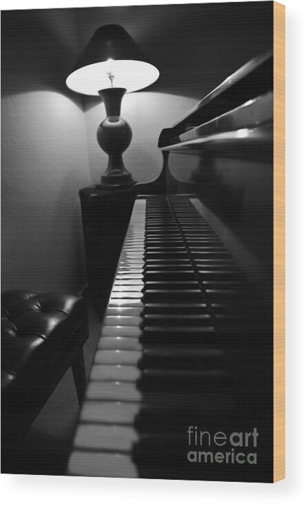 Piano Wood Print featuring the photograph Ebony and Ivory by Al Bourassa