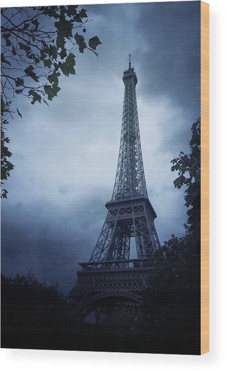 #faatoppicks Wood Print featuring the photograph Eiffel Tower #1 by Cambion Art