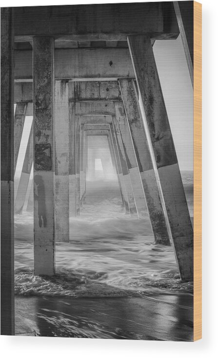 Wilmington Nc Wood Print featuring the photograph Enter at Your Own Risk by Jeff Abrahamson