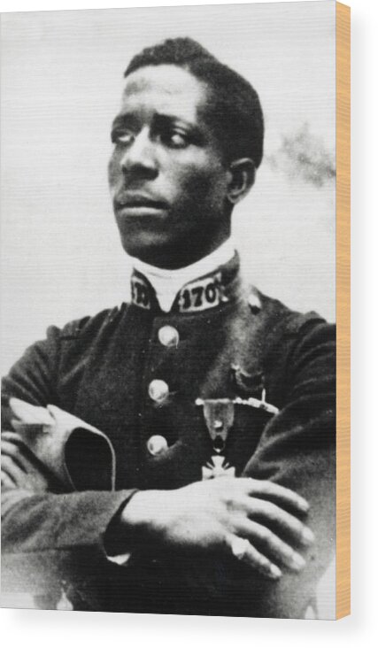 Aviation Wood Print featuring the photograph Eugene Bullard, Wwi American Pilot by Science Source