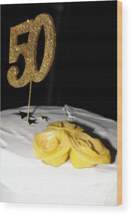 Birthday Wood Print featuring the photograph Fifty by Cassandra Buckley