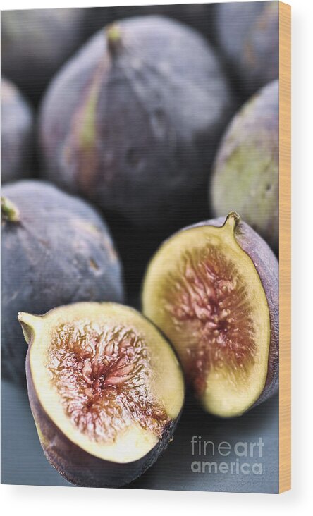 Fig Wood Print featuring the photograph Figs 1 by Elena Elisseeva