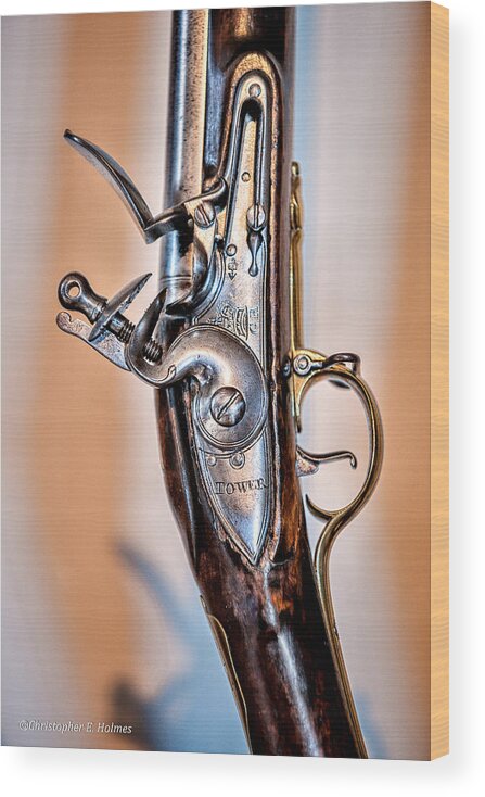 Christopher Holmes Photography Wood Print featuring the photograph Flintlock by Christopher Holmes
