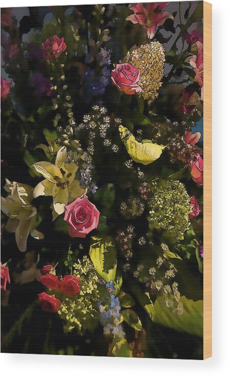 Flower Wood Print featuring the photograph Flower festival by Ron Harpham