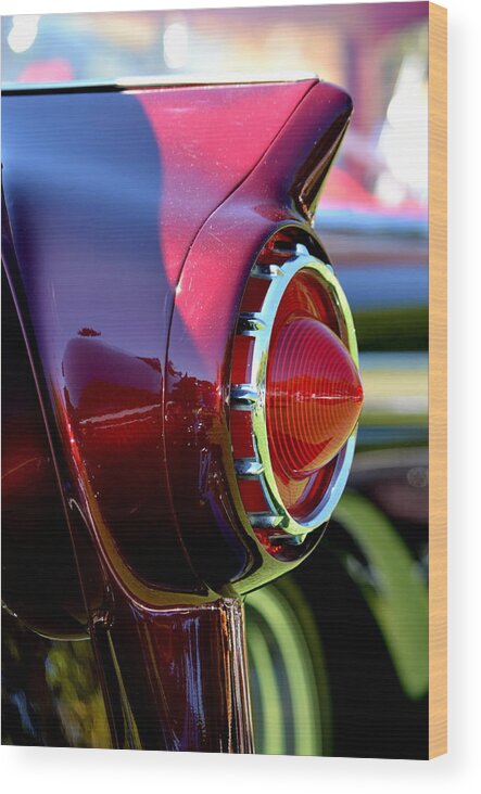 Ford Wood Print featuring the photograph Ford Taillight by Dean Ferreira