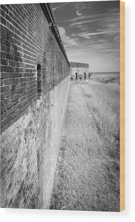 2015 Wood Print featuring the photograph Fort Clinch II by Wade Brooks