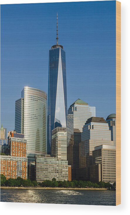 Freedom Tower Wood Print featuring the photograph Freedom Tower by Frank Mari